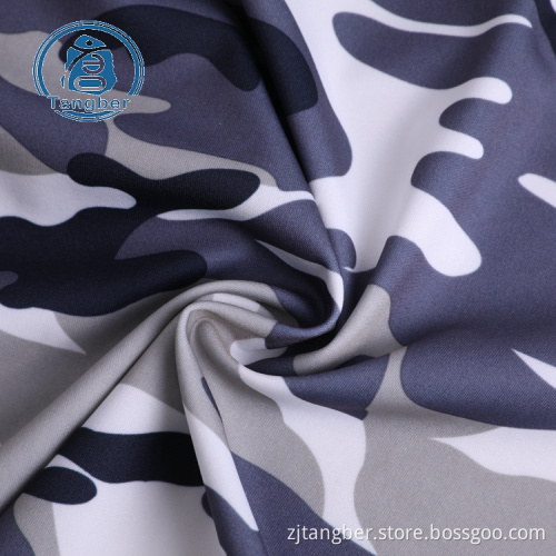 Tissu tricoté en jersey imprimé personnalisé en polyester imperméable